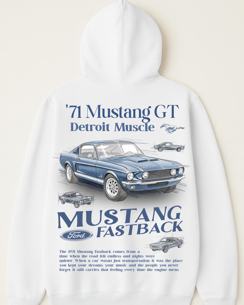 VintageDrive ’71 Mustang GT Hoodie